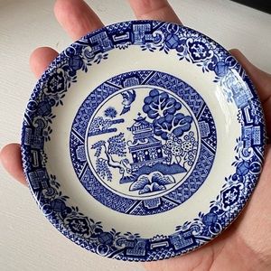 Willow Woods Ware Wood & Sons England Plate